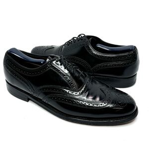 Florsheim Lexington Wing Tip Oxford Shoes  Black Mens Size 9 3E 17066